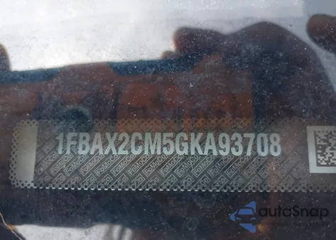 2016 Ford Transit-350 Xlt из США, поврежденный, VIN 1FBAX2CM5GKA93708